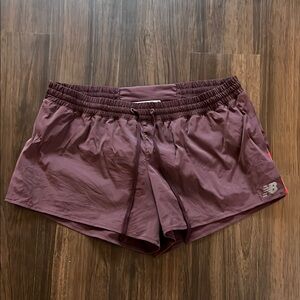 New Balance Purple Running Shorts Lightweight Elastic Waist